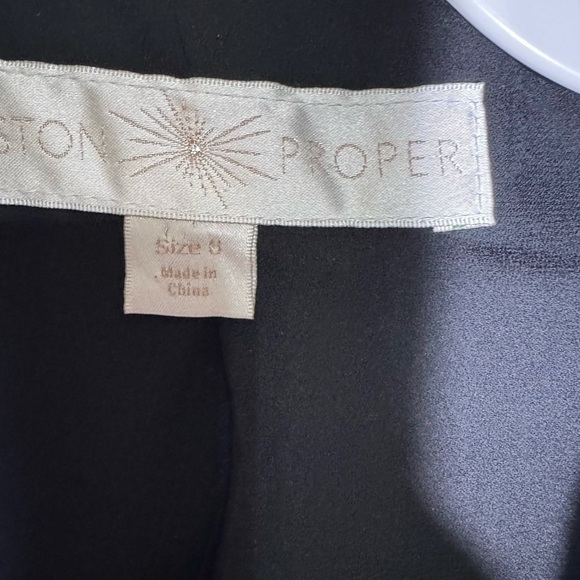 Boston Proper Black Blazer Jacket One Button & No Button Sleeves Size Small - Picture 11 of 13